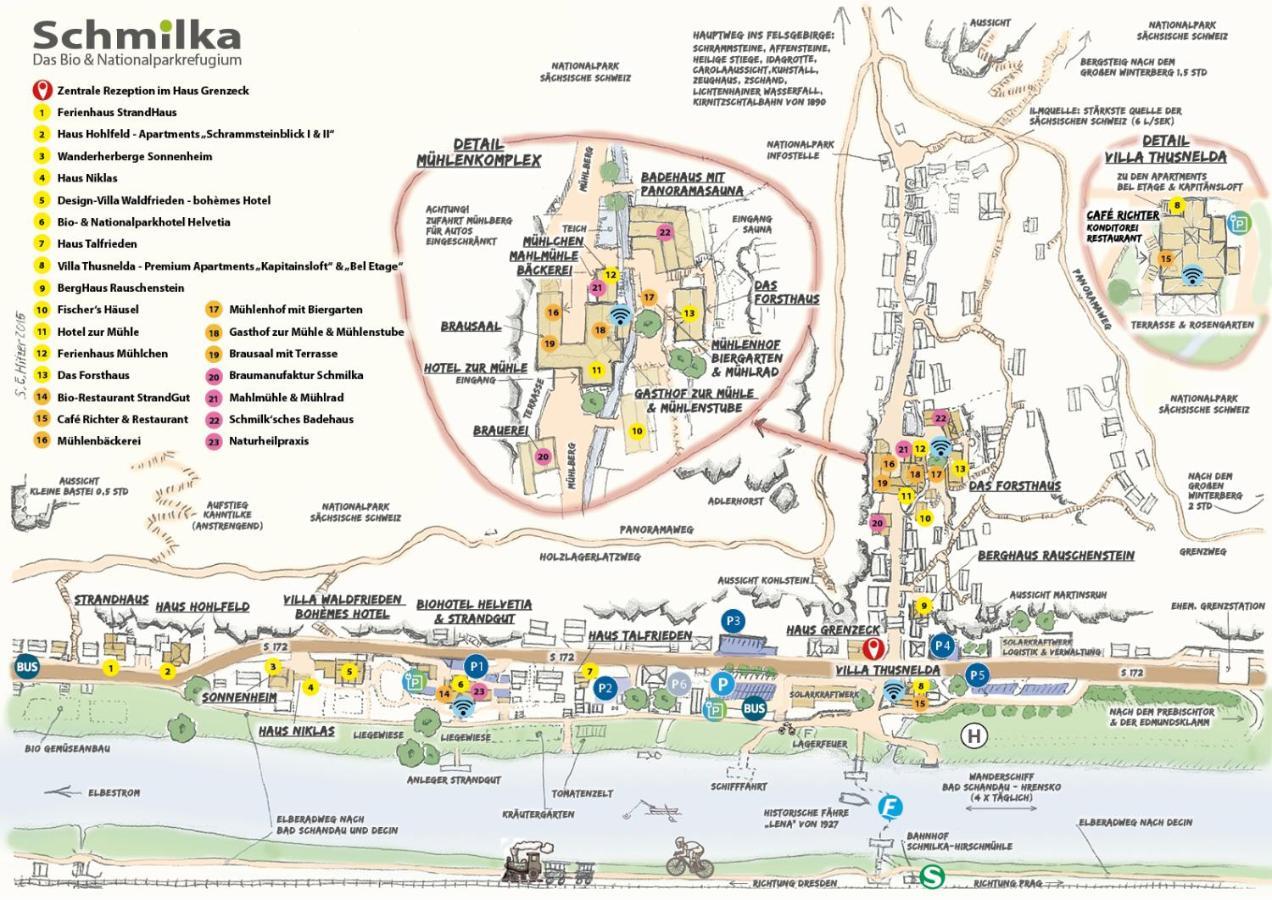 Bio- Und Nationalpark Refugium Schmilka Hotell Bad Schandau Eksteriør bilde